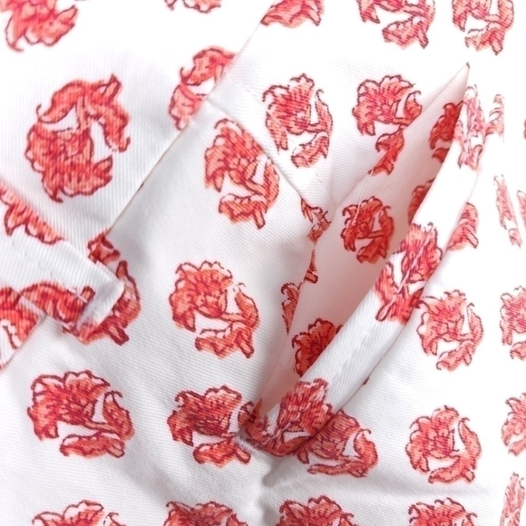 New Loft The Riviera Short White Red Sz 4 Petite - Picture 7 of 15